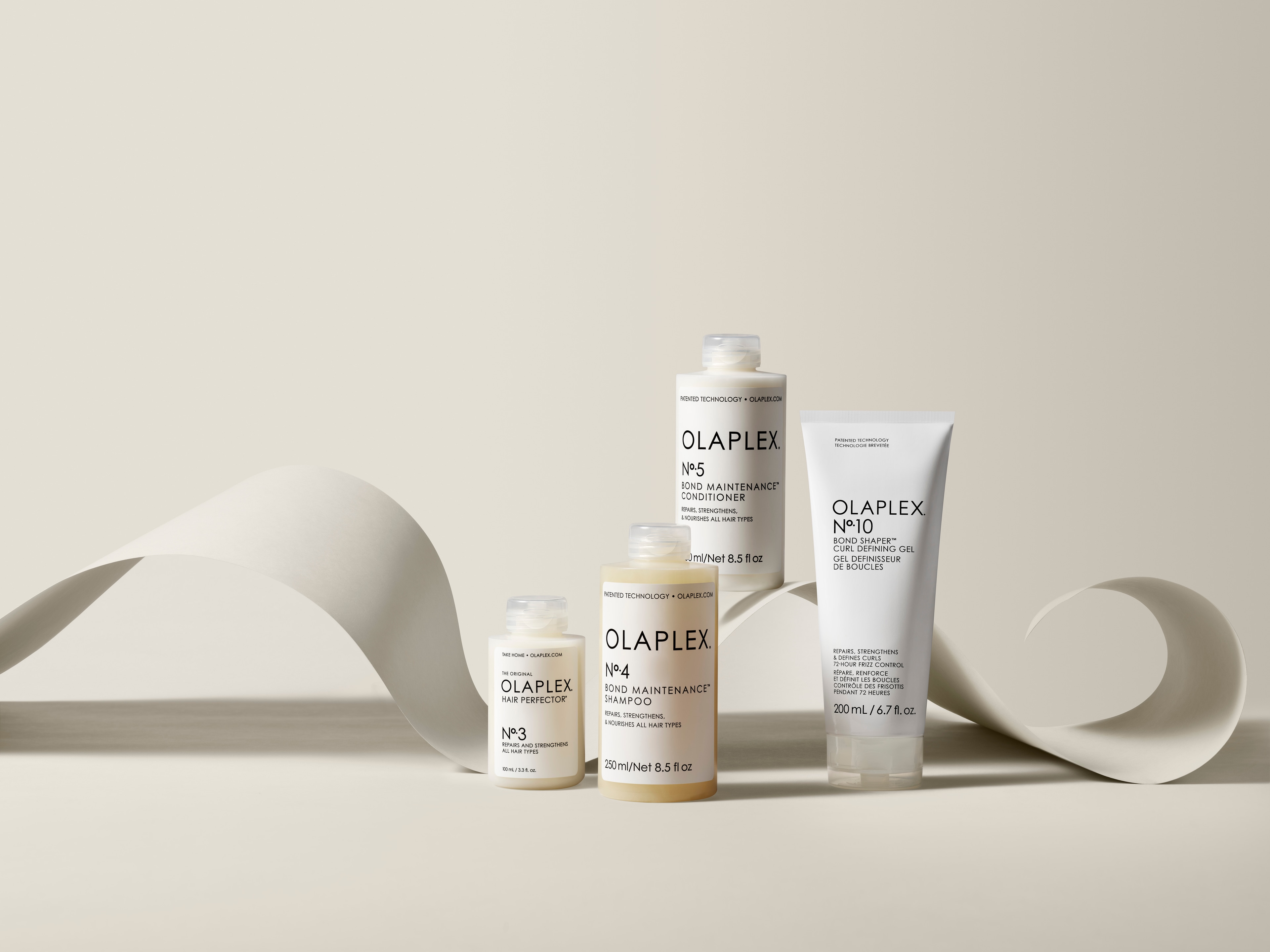 צילום קמפיין מקורי של OLAPLEX — Bond Shaper · Professional