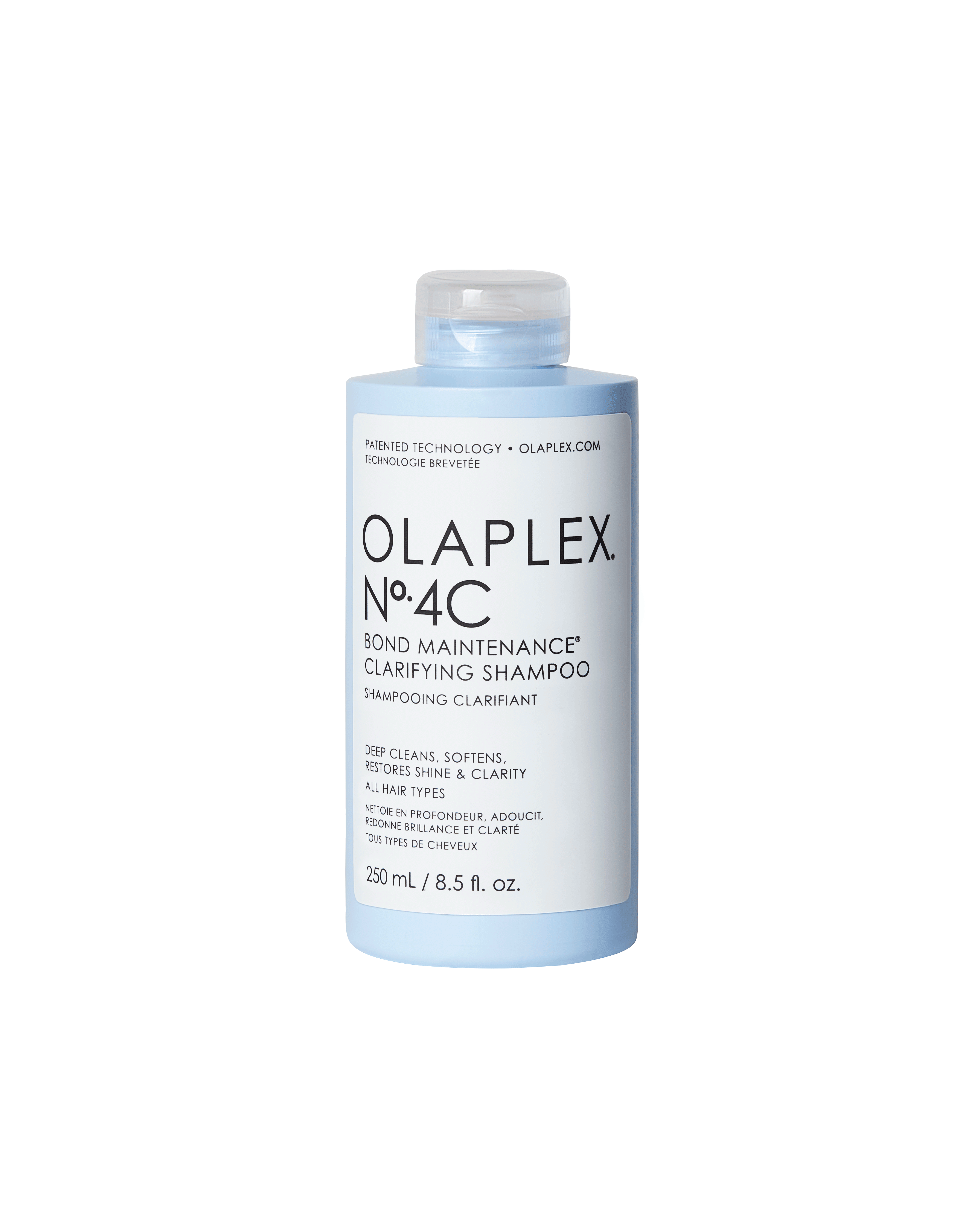 No.4C Clarifying Shampoo של OLAPLEX בצילום מוצר מקורי
