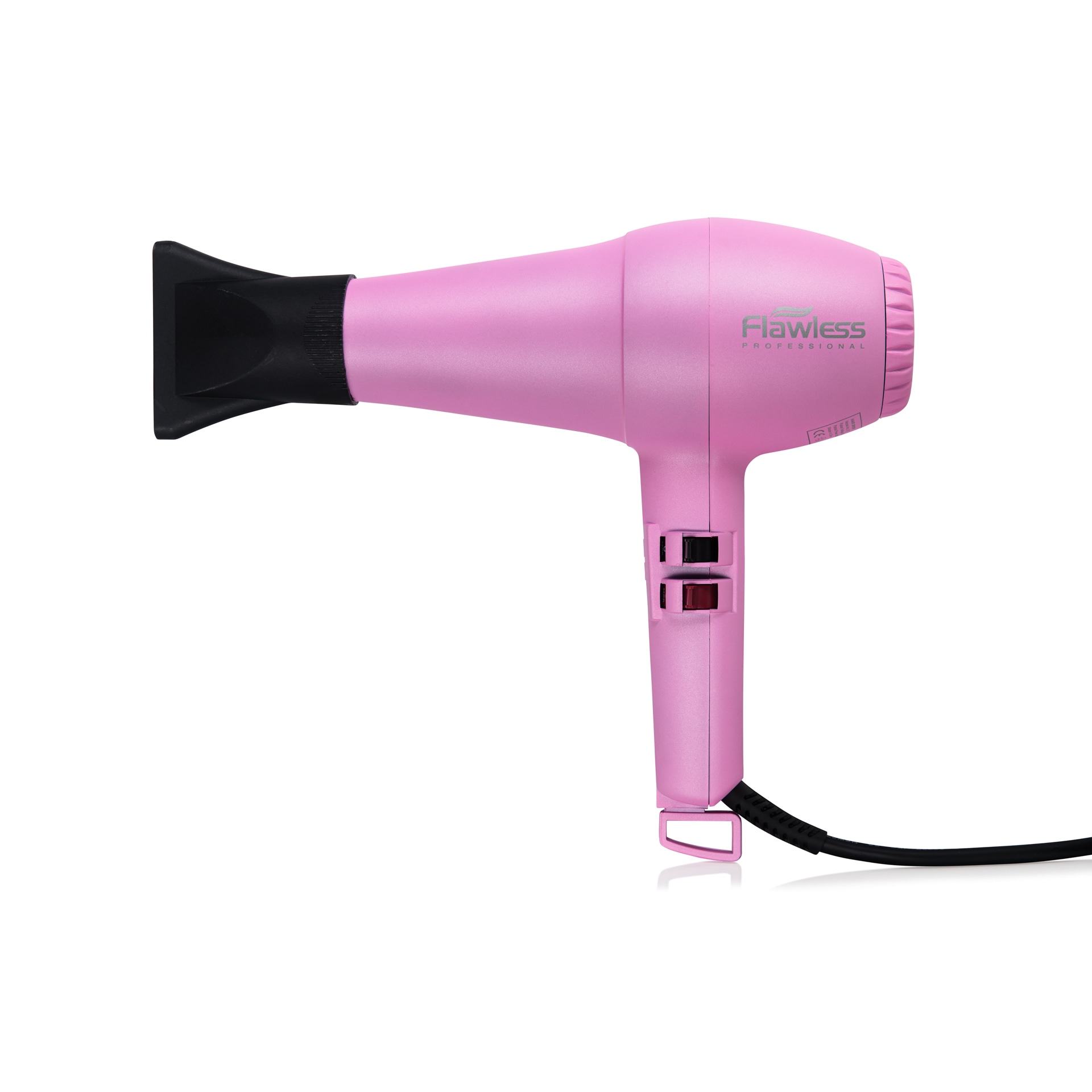 פן מקצועי – ורוד מט דגם חדש Professional Turbo FLAWLESS · תמונה 1